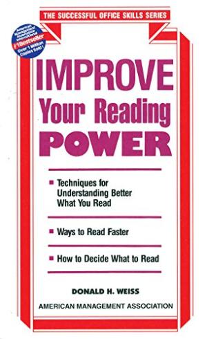 Goyal Saab AMACOM American Management Association U.S.A How to Improve Your Reading Power